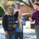 couple with real estate agent